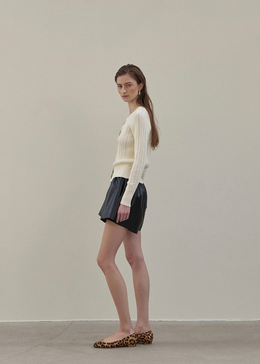 Elborn | Sage Knit Cardigan (Ivory)