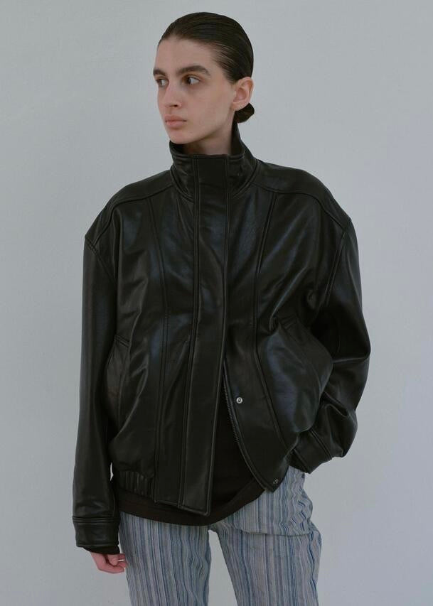 MOIA | Leather Jumper (Black)