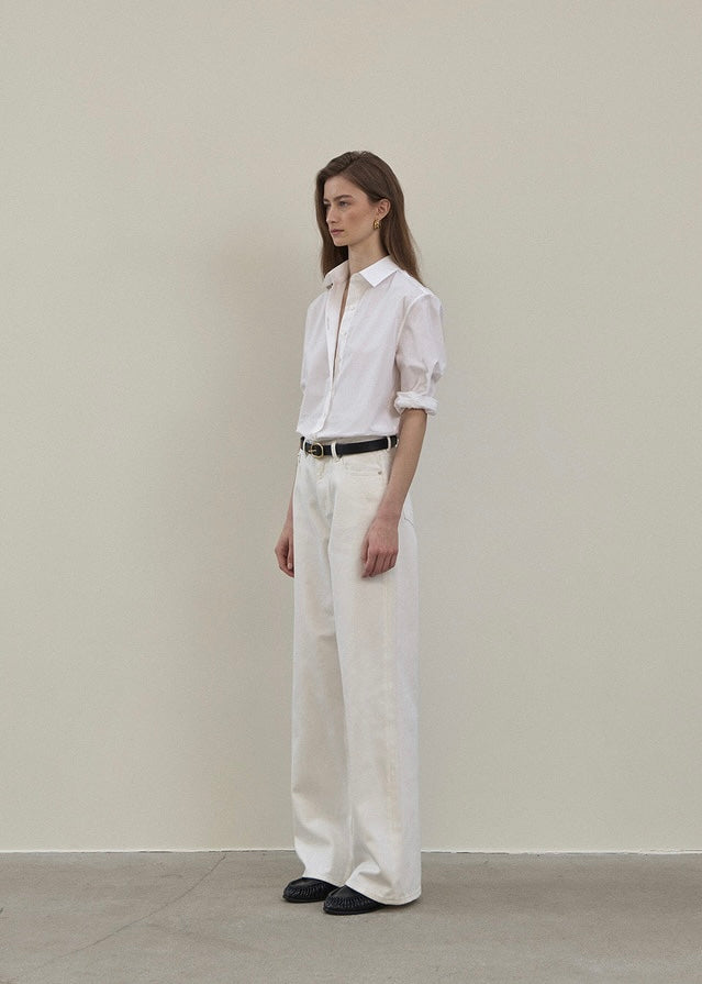 [2nd] ELBORN | Apollo Wide Denim Pants (White) Expected ship to 05/16/2025)