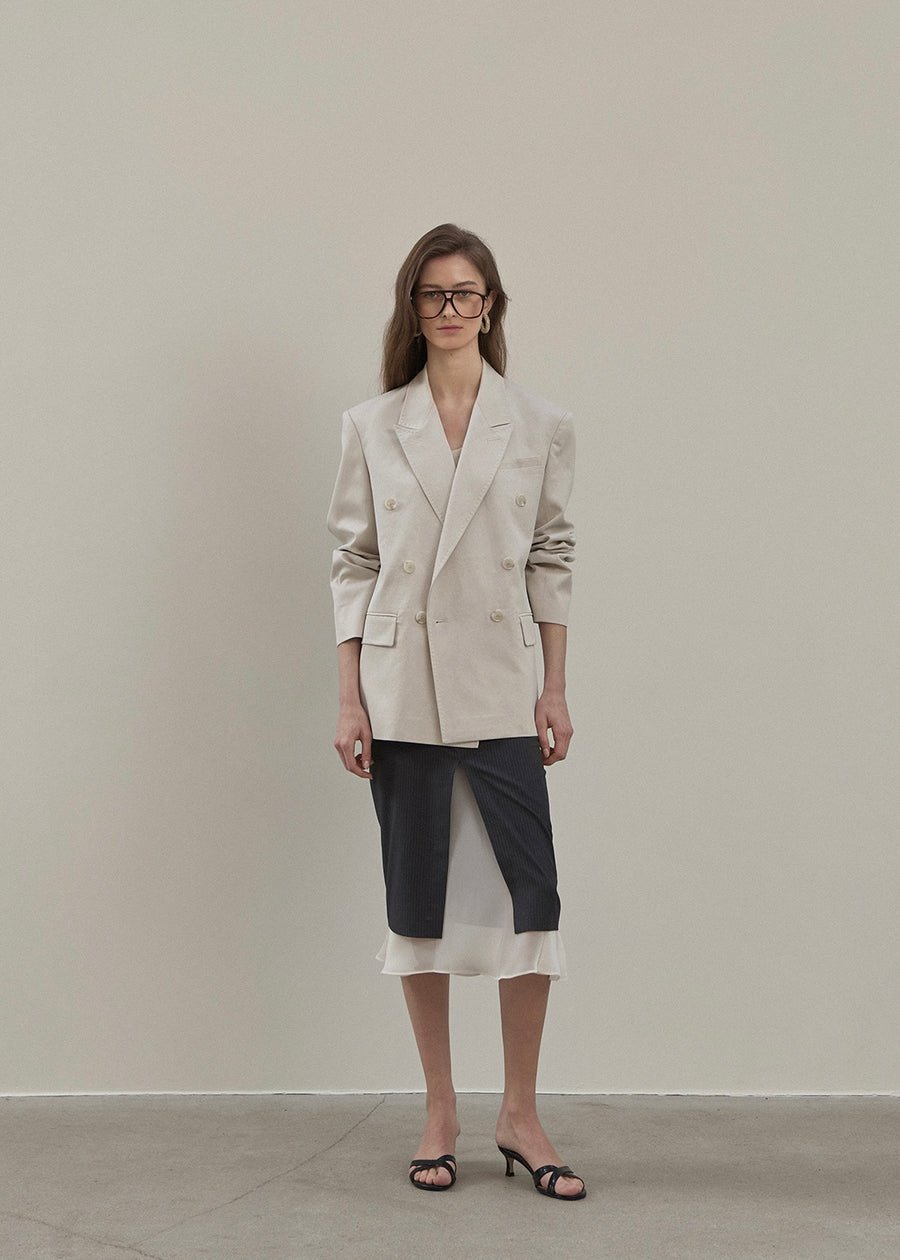 ELBORN | Jude Double Cotton Jacket (Stone)