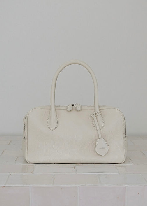 ELBORN | [LIMITED] Bonner Square Leather Bag (White) Expected ship to 05/16/2025