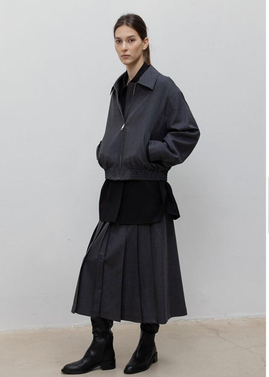 LEHA | Vato Pleated Skirt (Dark Grey) Expected ship to 12/05/2022