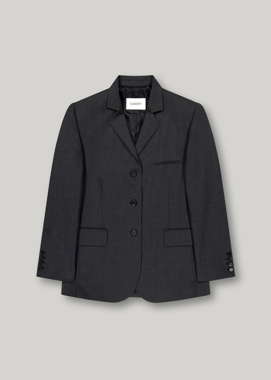 ELBORN | Dante Wool Single Jacket (Charcoal) Expected ship to 09/12/2025