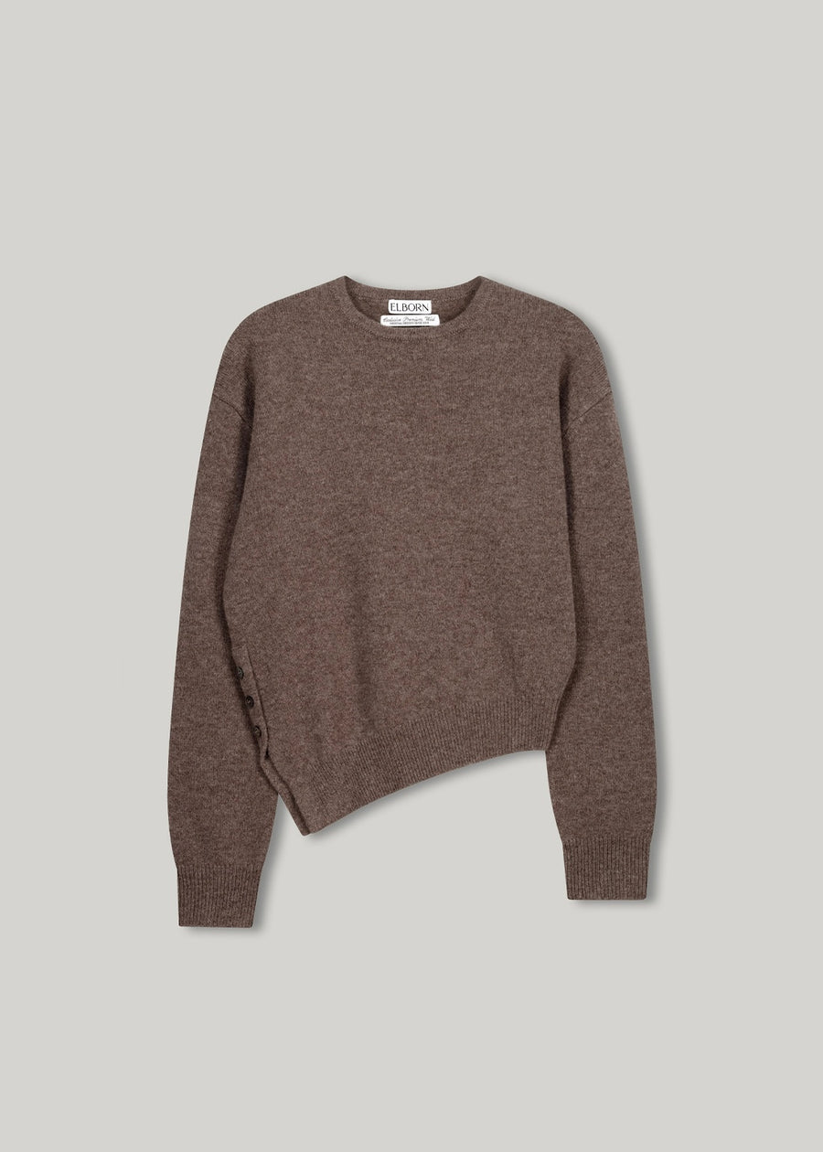 ELBORN | Aube Muffler Wool Knit Set-up (Mocha)