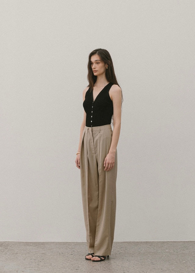 ELBORN | Marin Knit Vest Top (Black)