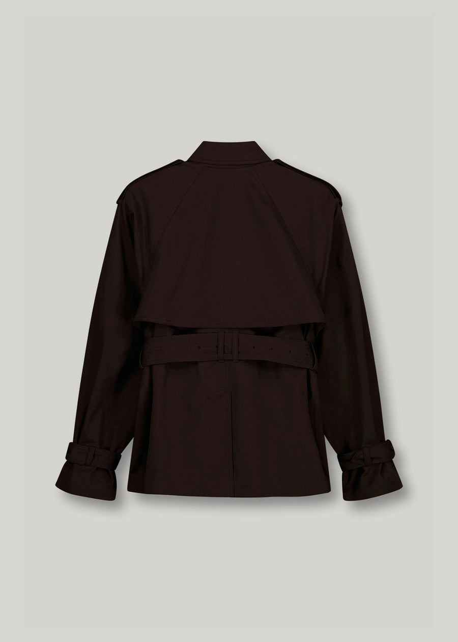 [PRE-ORDER ] ELBORN | Levell Short Trench (Brown) Expected ship to 10/31/2025