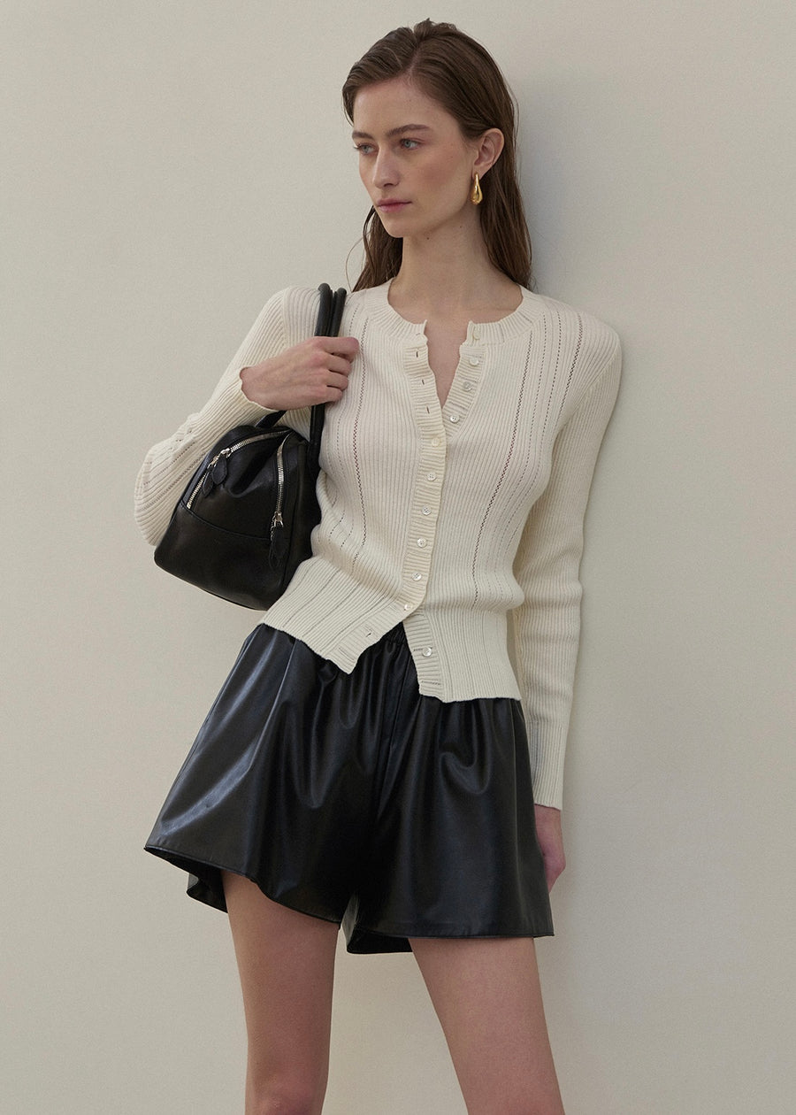 ELBORN | Cozel Leather Shorts (Black)