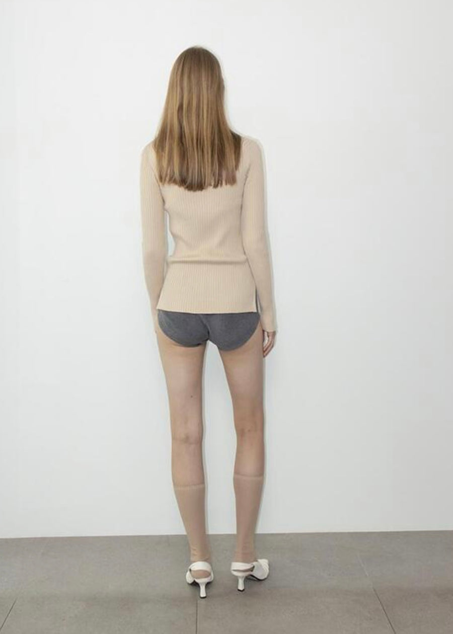 LEHA | Bex Butter Ribbed Knit (Light Beige)