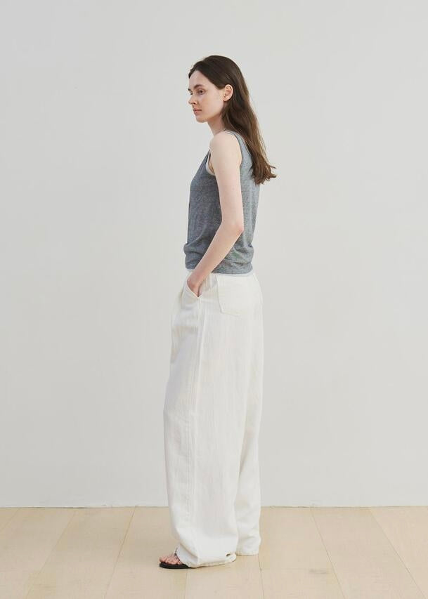 MOIA  | Linen Dyed Denim (White)