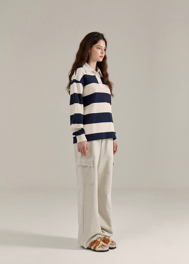 ELBORN | Kenny Stripe Rugby Shirts (Navy)