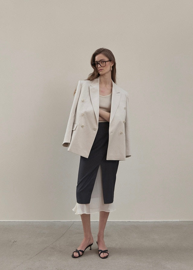 ELBORN | Jude Double Cotton Jacket (Stone)