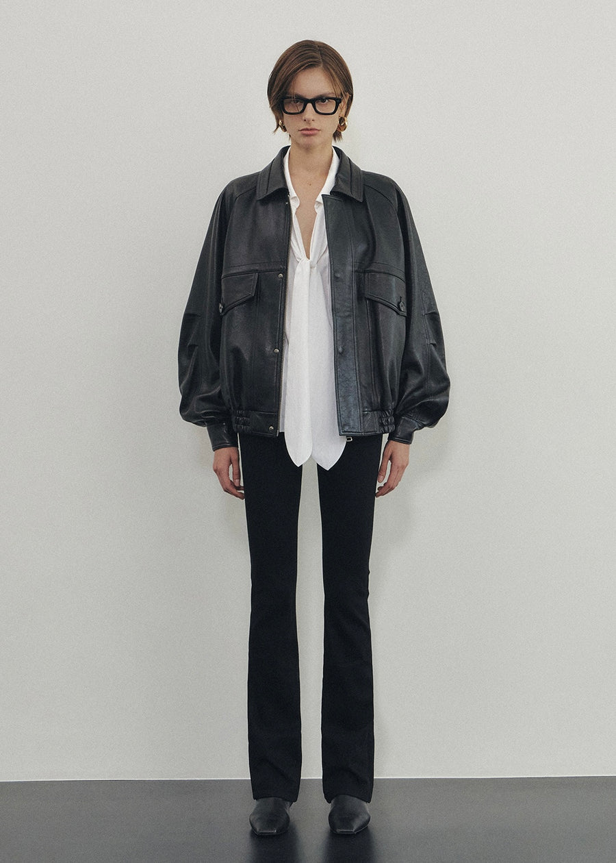 2ND ELBORN | Lumen Leather Jacket (Black) Expected ship to 09/12/2025