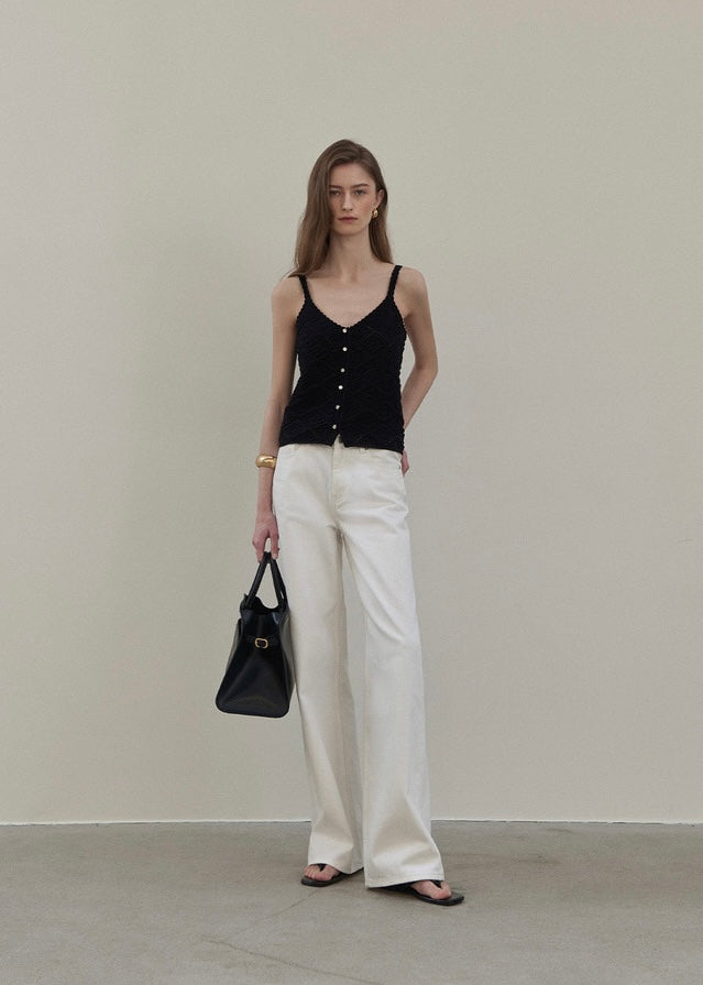 [2nd] ELBORN | Apollo Wide Denim Pants (White) Expected ship to 05/16/2025)