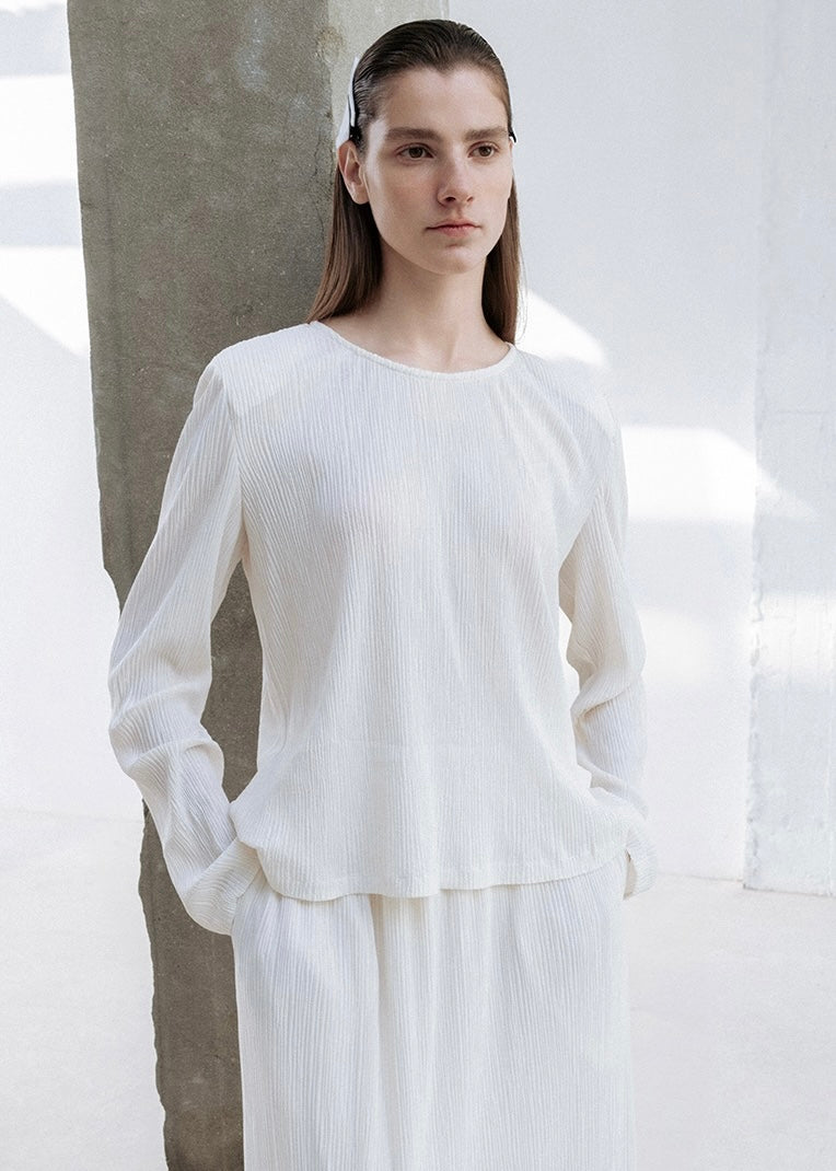 LEHA | Paige Power Shoulder Pleats Top (2 Colors)