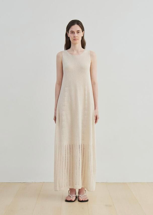 MOIA  | Carpel Knit Dress (Natural) Expected ship to 06/20/2025
