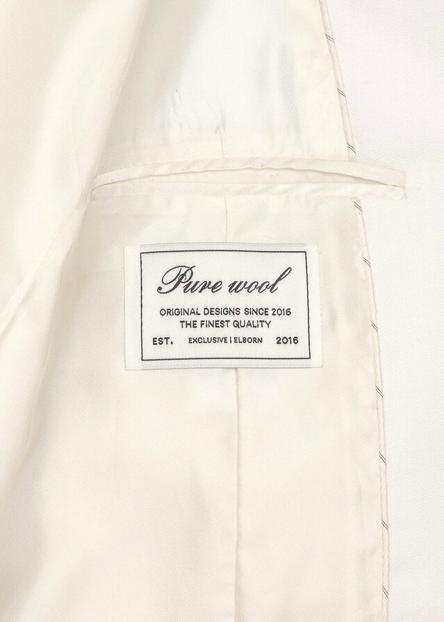 ELBORN | Brace Layered Wool Jacket (Ivory)