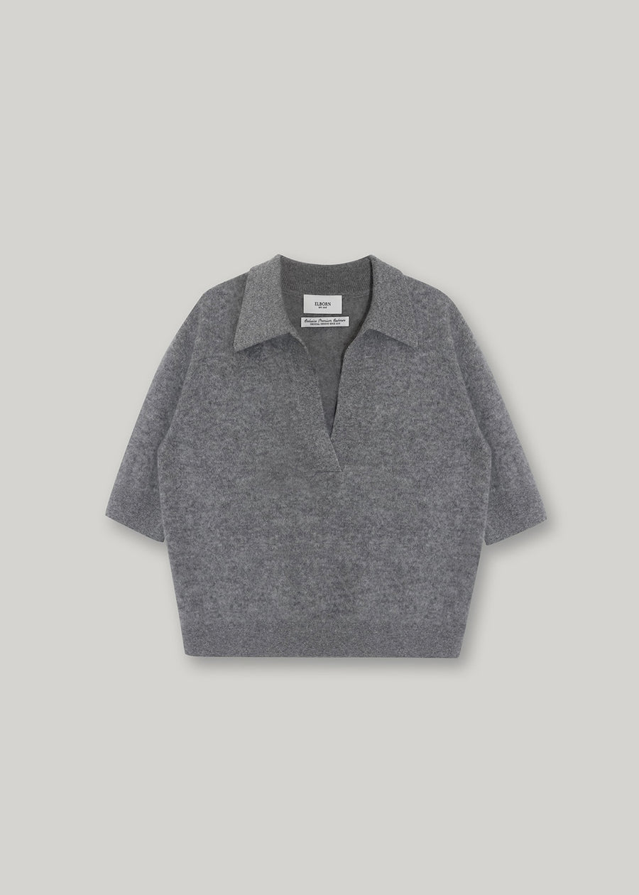 Elborn | Eti Cashmere Sweater (Grey)