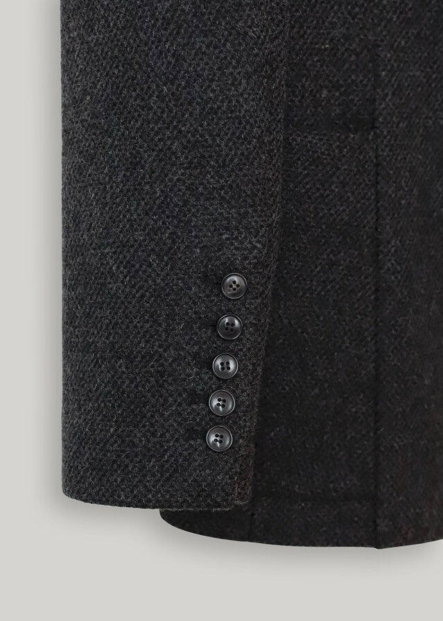 ELBORN | Allison Wool Half Coat (Charcoal)