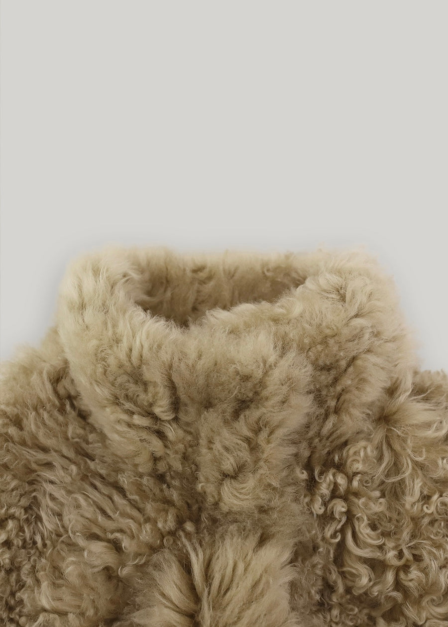 5% Off -ELBORN | Derby Toscana Fur Long Coat (Beige)Expected ship to 12/12/2025
