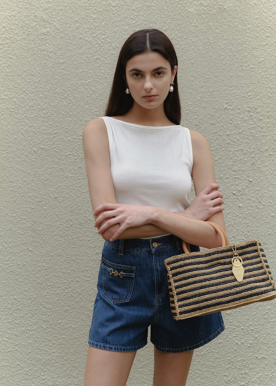 ELBORN | Eliana Denim Shorts (Blue)