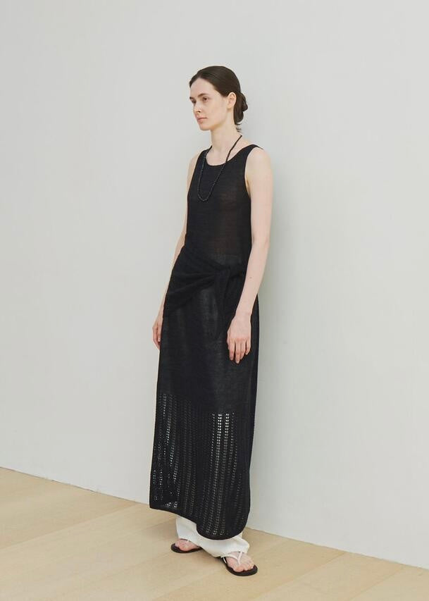 MOIA  | Carpel Knit Dress (Navy) Expected ship to 06/20/2025