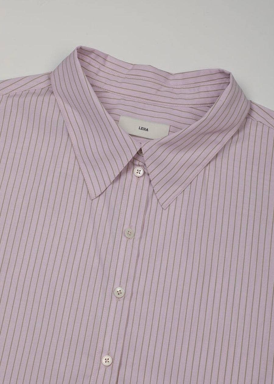 LEHA |  Cloit Oversized Shirts (Pink khaki)