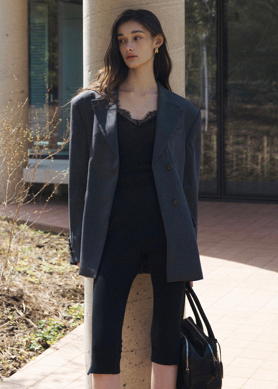ELBORN | Marly Wool Single Jacket (Charcoal)