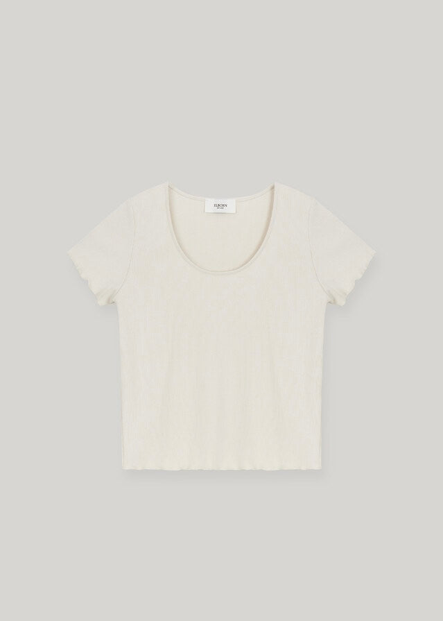 ELBORN | Palmy Scoop Neck T-shirt (3 Colors)