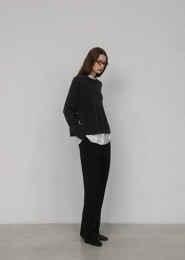 ELBORN | Verso Wool Slacks (Black)