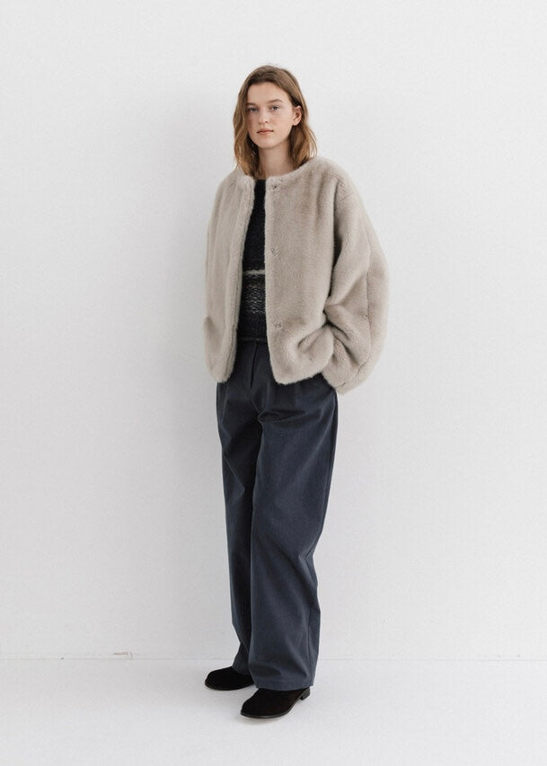 MOIA | 2Way Fur Coat (Still Gray) Expected ship to 12/12/2025