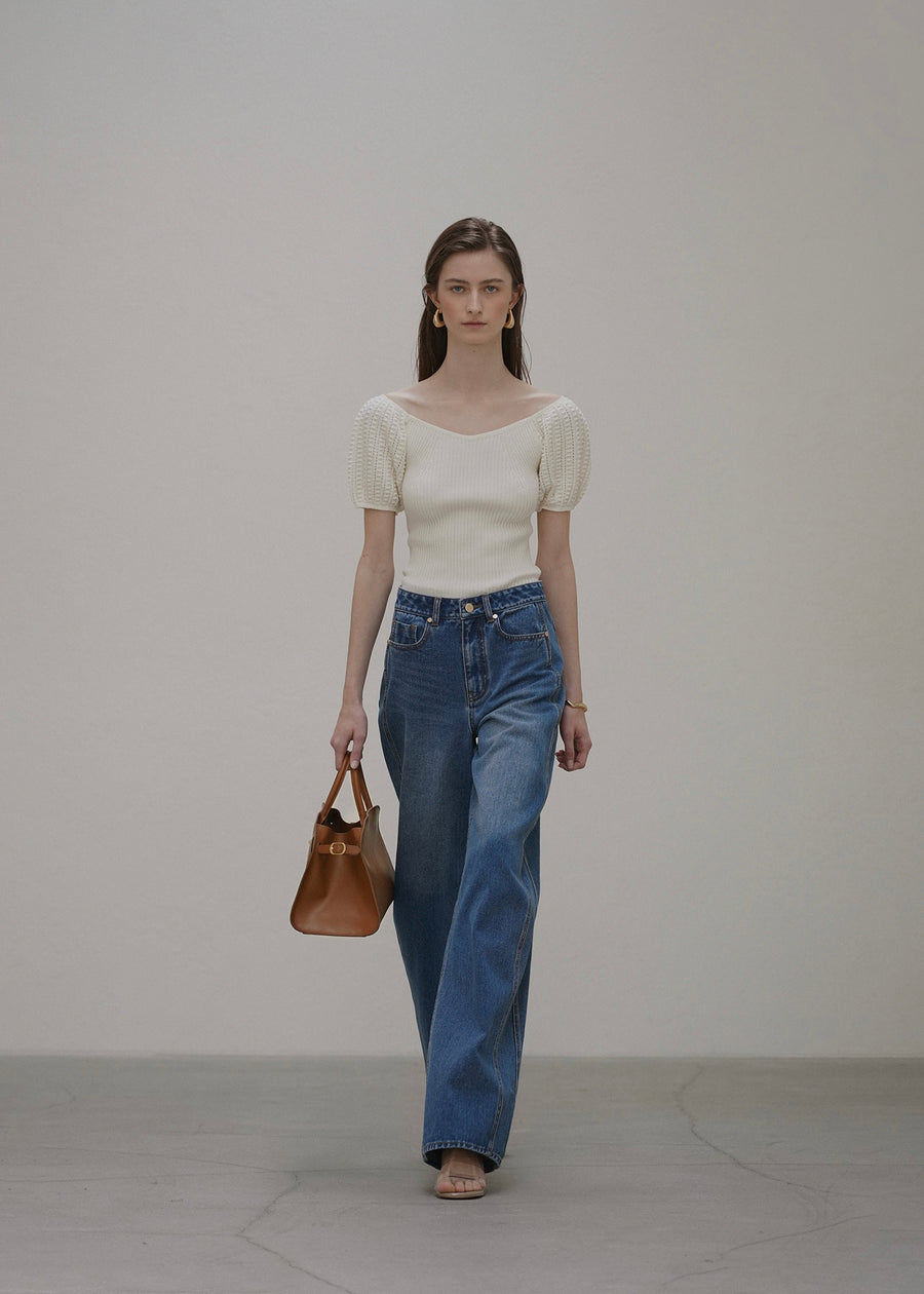 ELBORN | Thor Side Denim Pants (Blue)