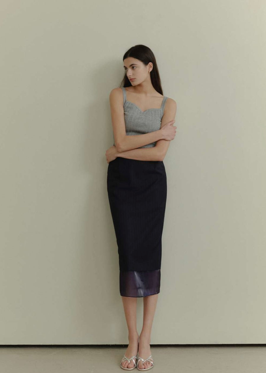 ELBORN | Stilla Knit Cardigan Set-up (Grey)