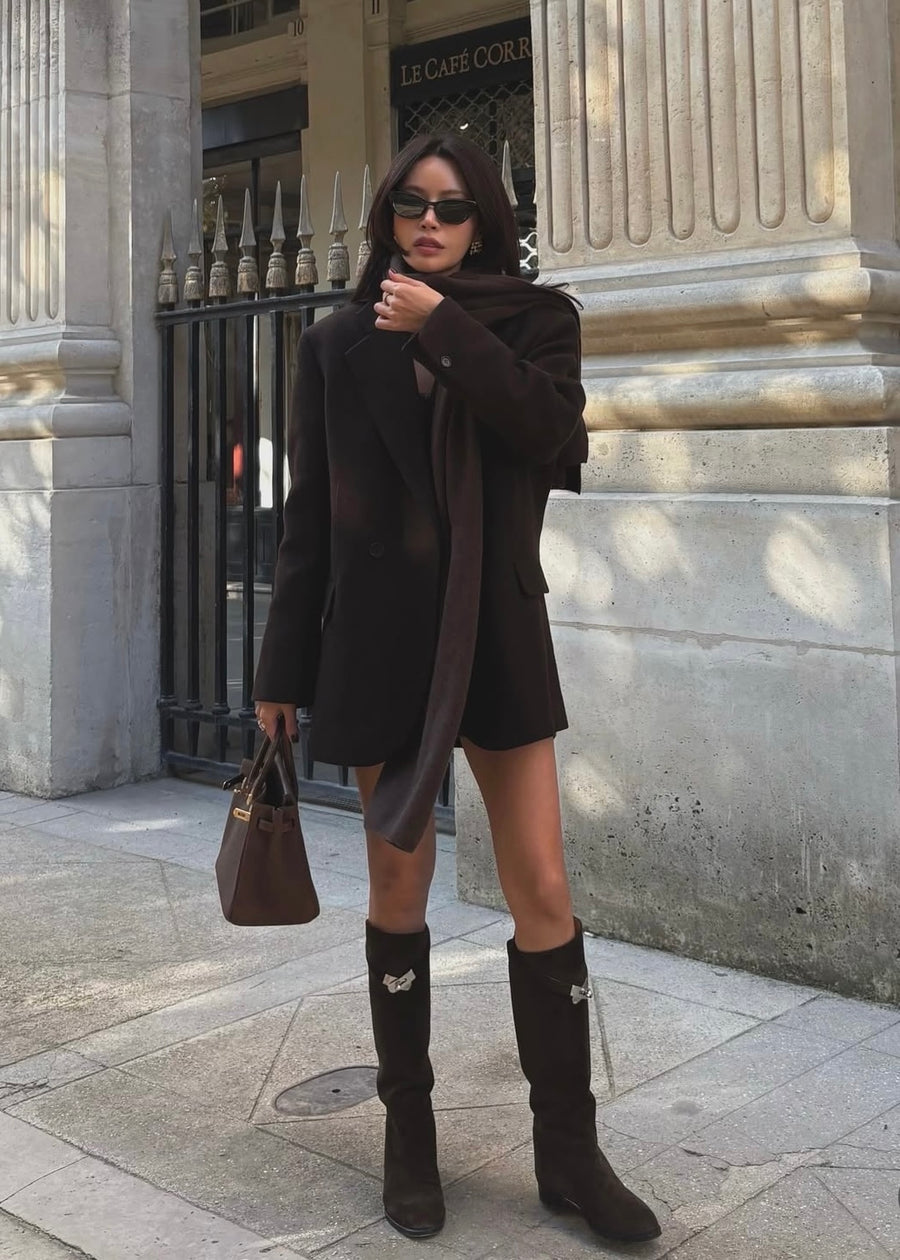 ELBORN | Lucas Wool Double Coat (Brown) Expected ship to 11/07/2025