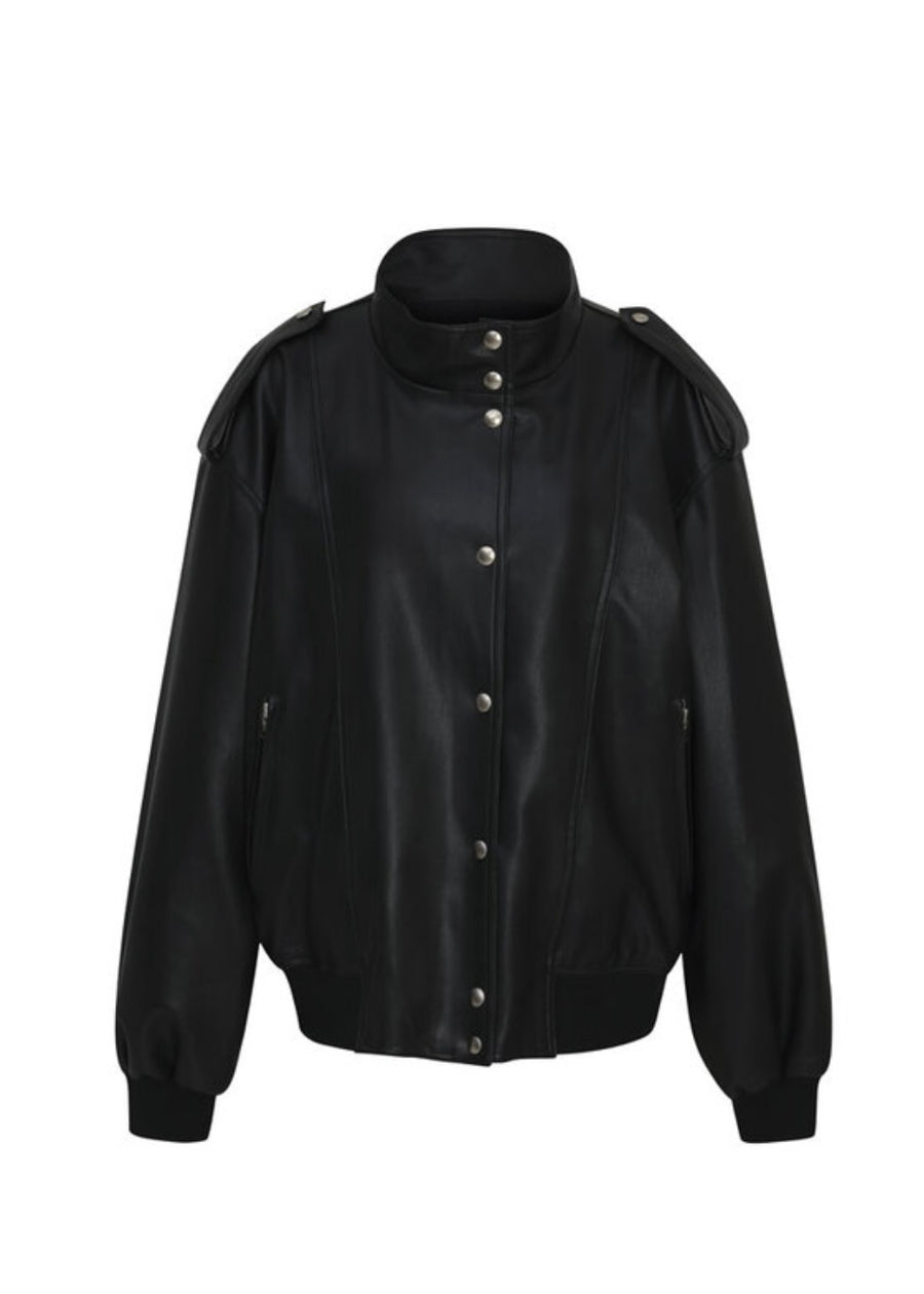 LEHA | Pace Vegan Leather Jacket (Black)