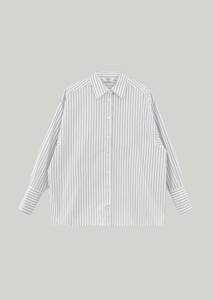[RE-ORDER] ELBORN | Bonnie Cut-out Shirt (Stripe)