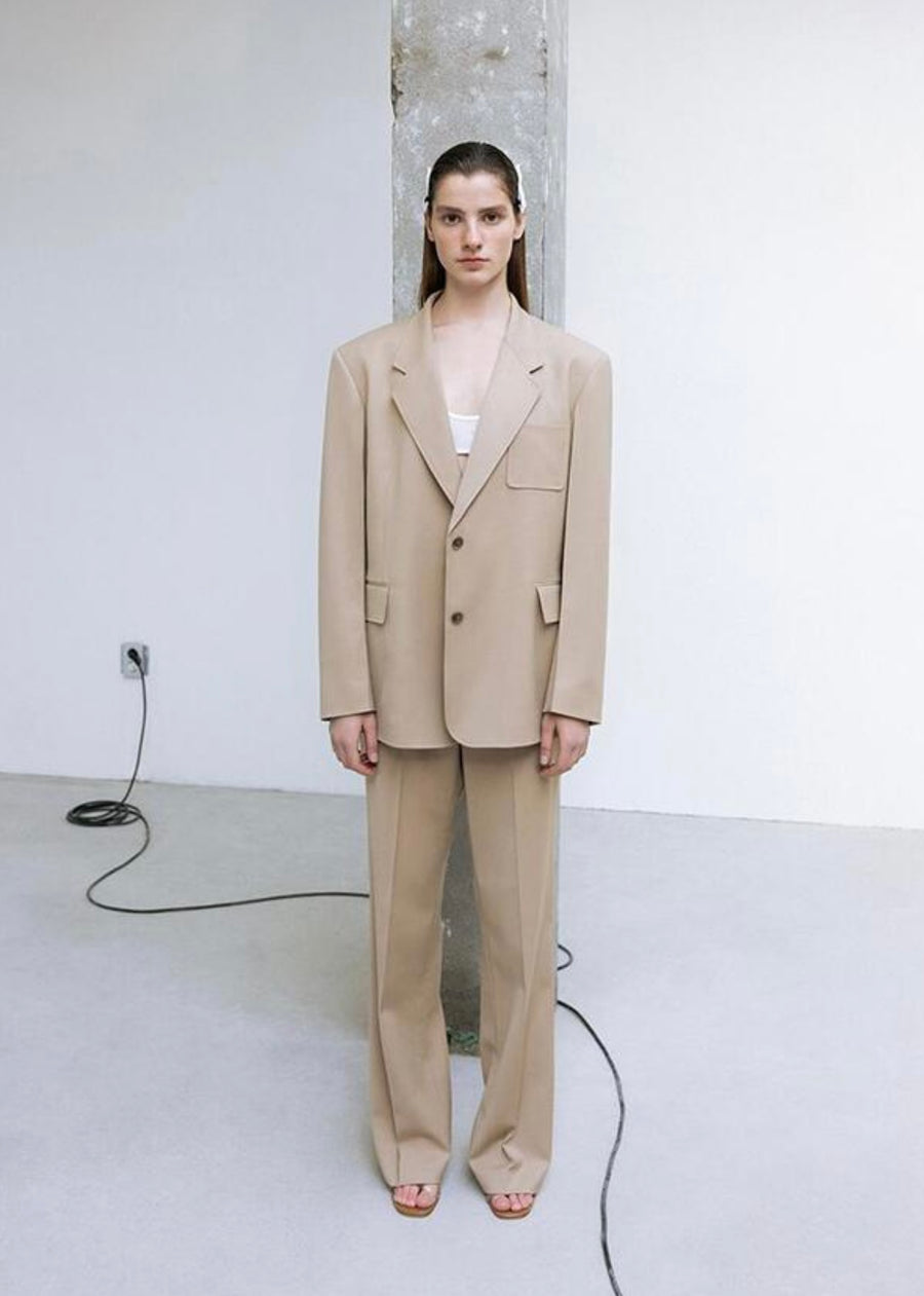 LEHA | Astrid Straight Pants (Beige)