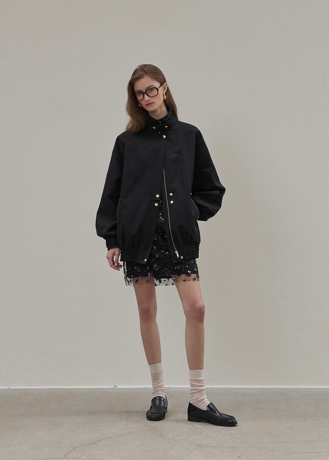 ELBORN | Rex Cotton Safari Jacket (Black)