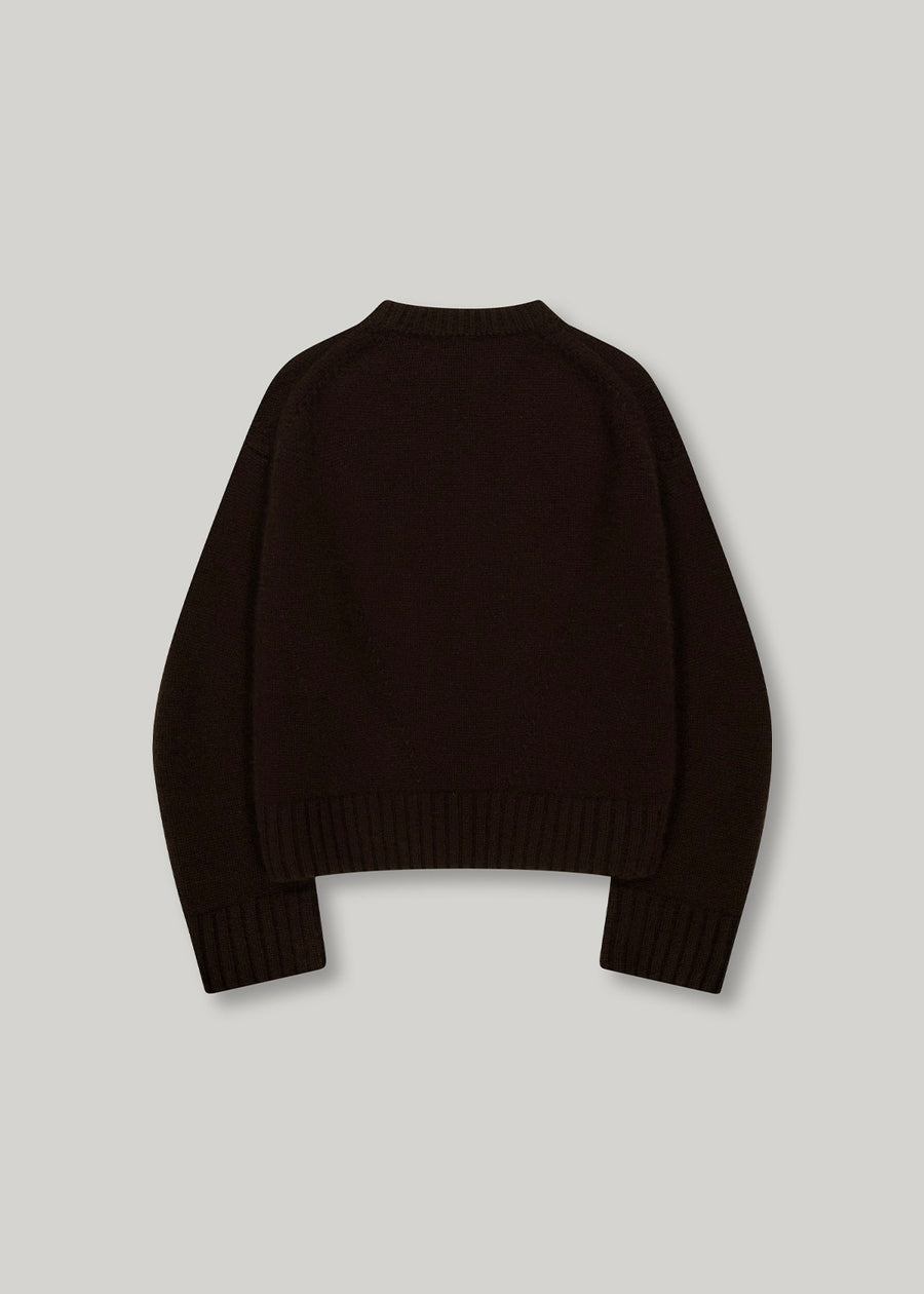 Elborn | May Cashmere Sweater (Brown) Expected ship to 10/31/2025
