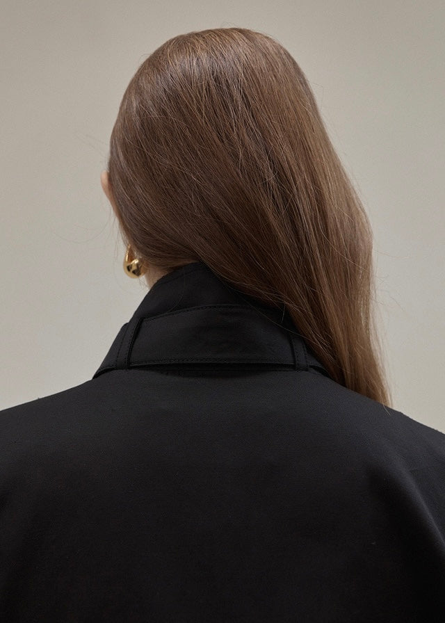 ELBORN | Rex Cotton Safari Jacket (Black)