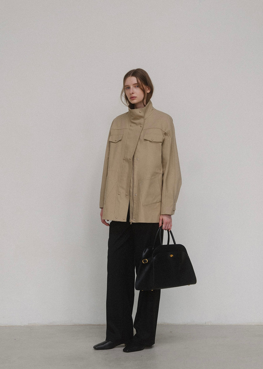 ELBORN | Hilda Cotton Safari Jacket (Beige)
