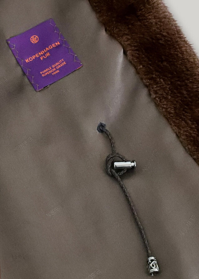 [PRE-ORDER] ELBORN | Kenneth Mink Robe Coat (Brown) Expected ship to 12/27/2024