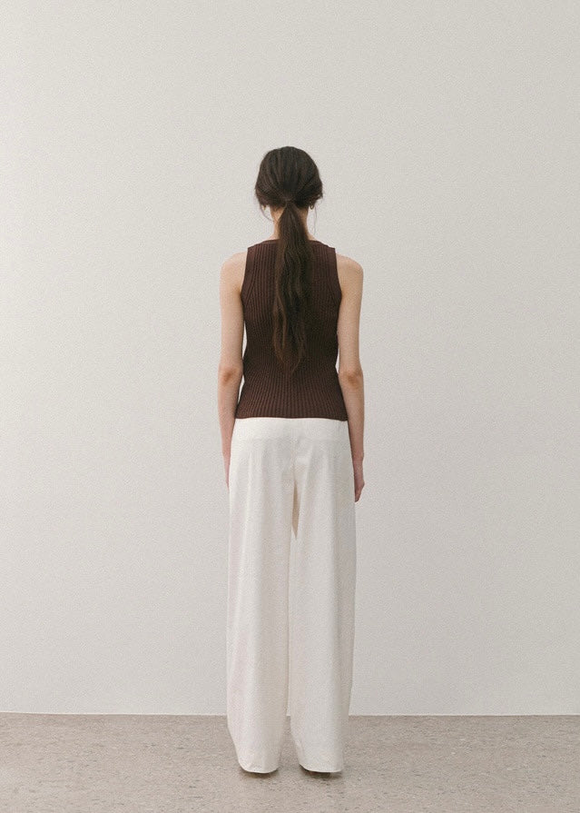ELBORN | Willow Cotton Slacks (White)