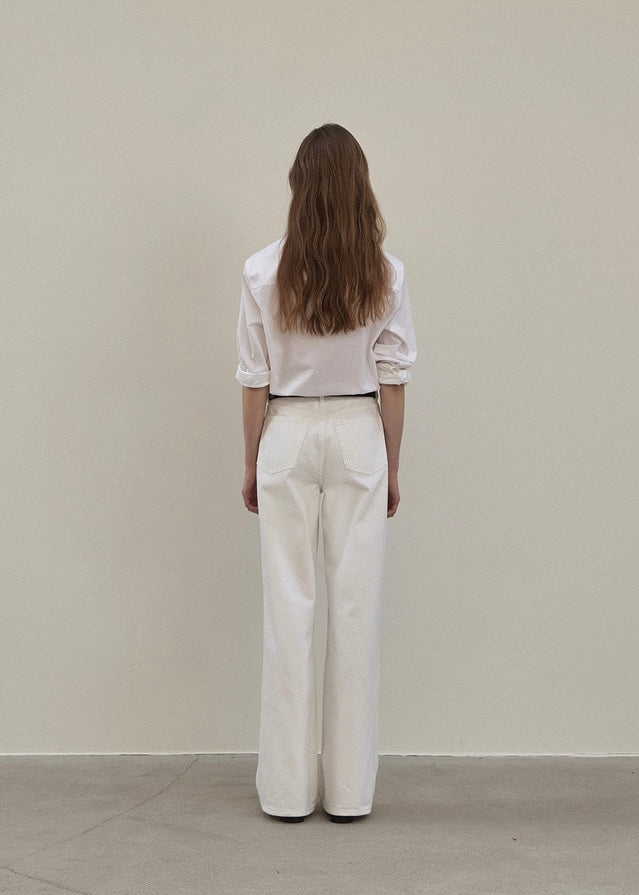 Elborn | Henri Cotton Silk Shirt (White)