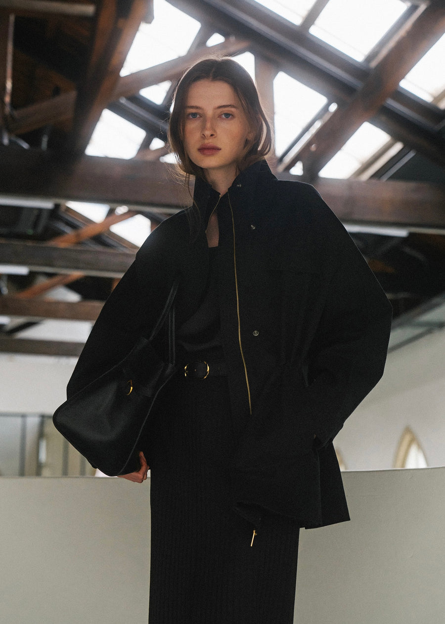 ELBORN | Hilda Cotton Safari Jacket (Black)