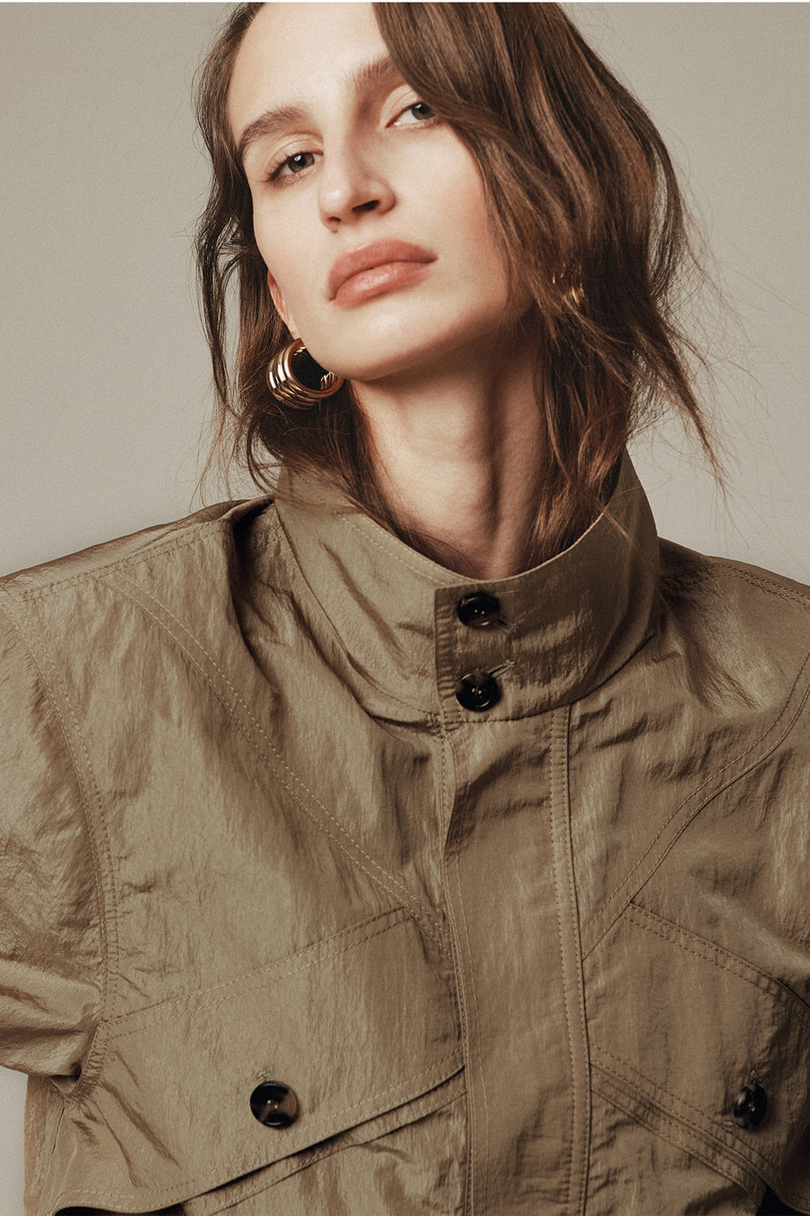 ELBORN | Loulou Bomber Jacket (Beige) – YEAR END