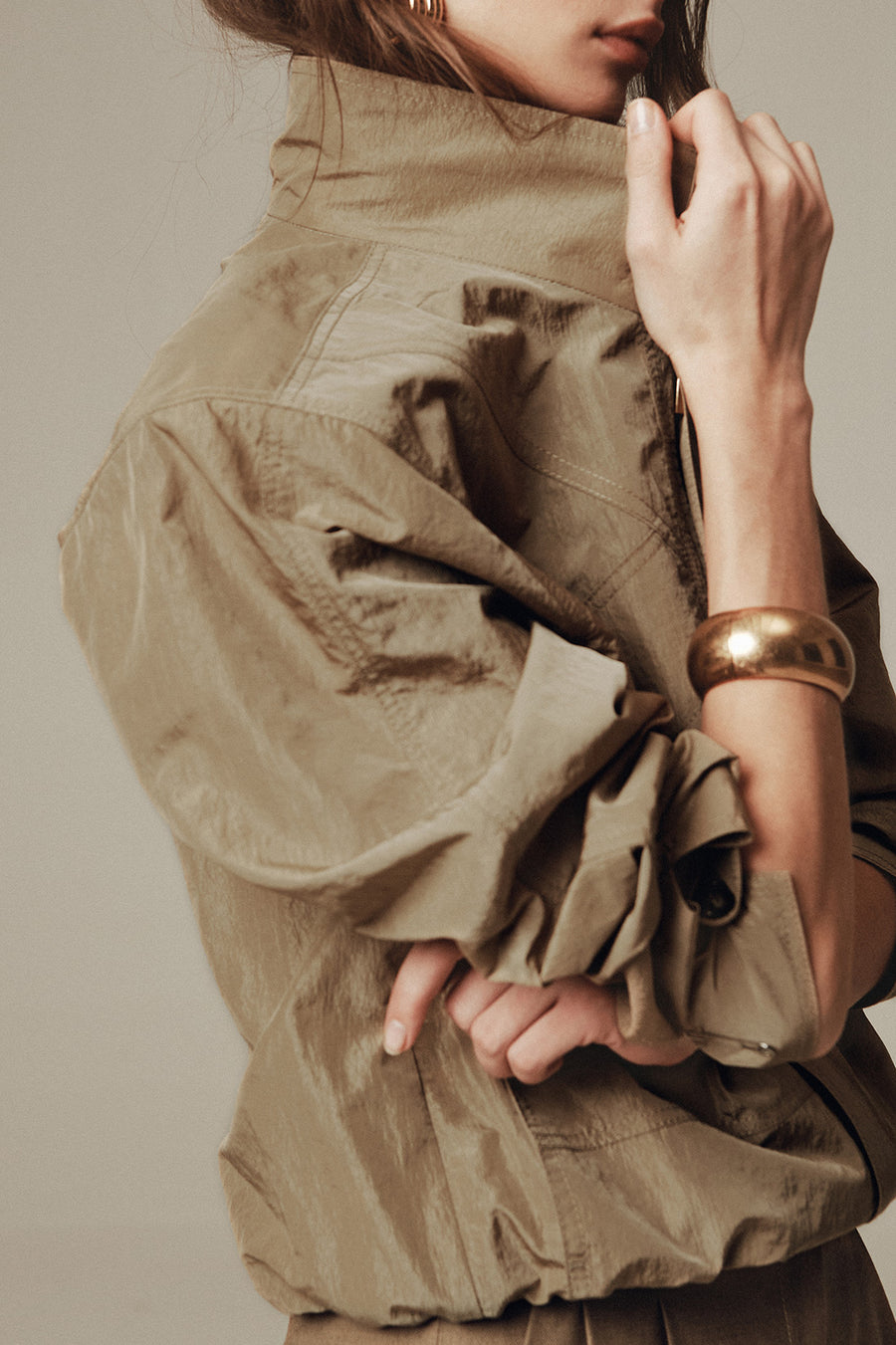 ◆ELBORN◆ Loulou Bomber Jacke ELBORN | Loulou Bomber Jacket (Beige) – YEAR END