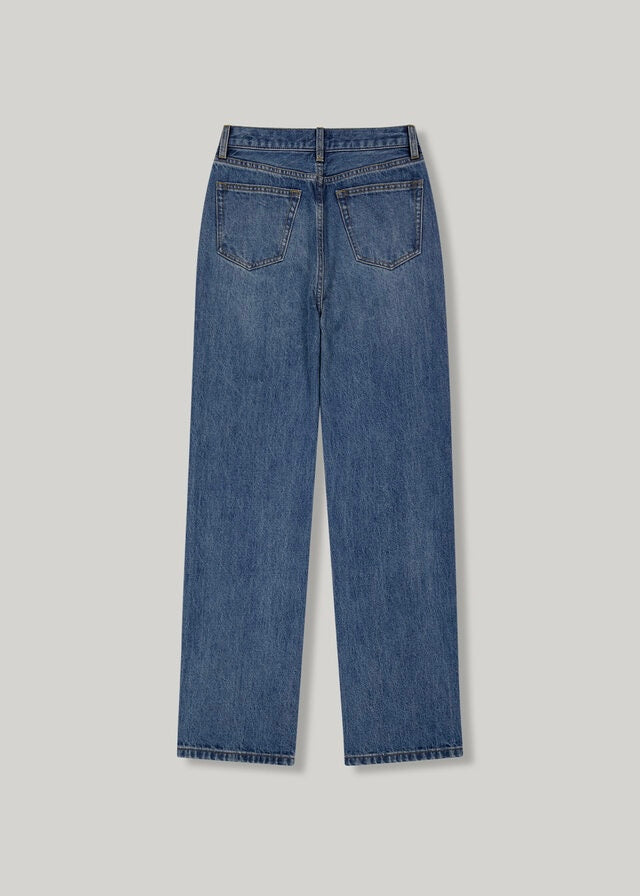ELBORN | Emilin Straight Denim Pants (Blue)