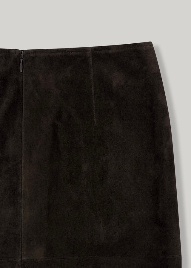 ELBORN | Lavina Suede Skirt (Brown) Expected ship to 09/12/2025
