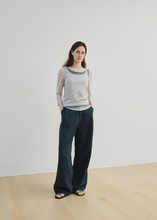 MOIA  | Linen Dyed Denim (Teal Blue) Expected ship to 07/11/2025