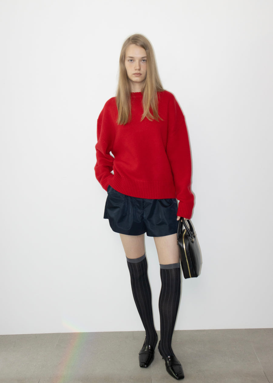 LEHA | Poppy Silky Nylon Culottes (Dark Navy)